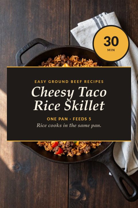 Cheesy Taco Rice Skillet recipe