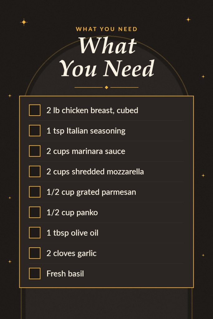 High Protein Chicken Parmesan Casserole recipe