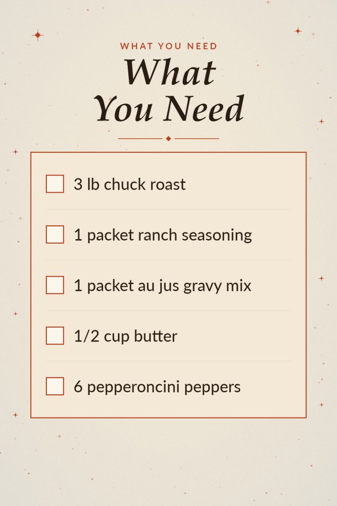 Crockpot Mississippi Pot Roast recipe